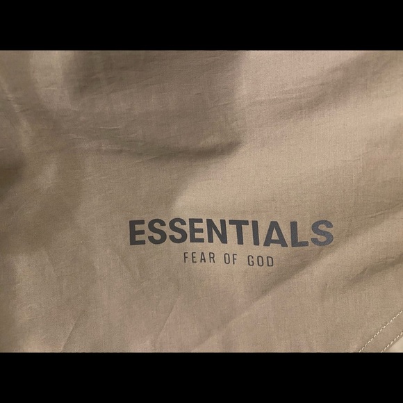 Fear Of God Essentials Taupe Volley Shorts SS21 - Picture 3 of 5